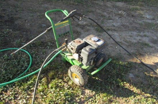 1293-A. JOHN DEERE MODEL PR 3000 PSI GAS POWERED PRESSURE WASHER, HONDA 6.5