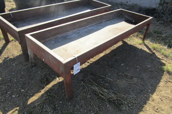 1299. 27” X 91” STEEL FEED BUNK, 22” HIGH