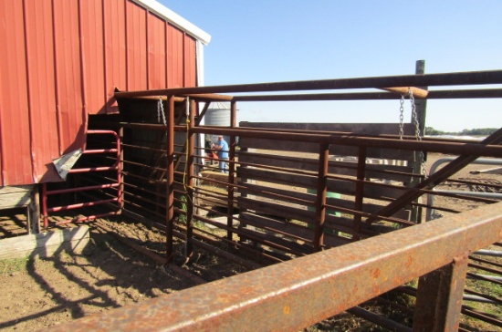 1307. 24 FT. FREE STANDING ADJUSTABLE SINGLE LANE CROWDING ALLEY, ALLEY STO