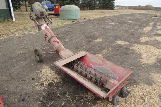 1355. 8 FT. JUMP AUGER WITH 5 H.P. 220V ELECTRIC MOTOR