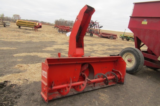 1356. INLAND MODEL SA-84, 8 FT. 3 POINT SINGLE AUGER SNOWBLOWER, MANUAL SPO