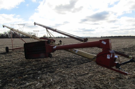 1279. WESTFIELD 10 INCH X 71 FT. LOW PROFILE SWING HOPPER AUGER