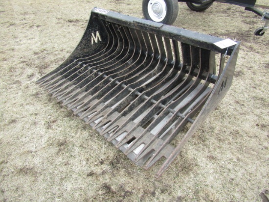0741. Notch Model RB-62, 62 Inch Skeleton Style Skid Loader Mounted Rock Bu