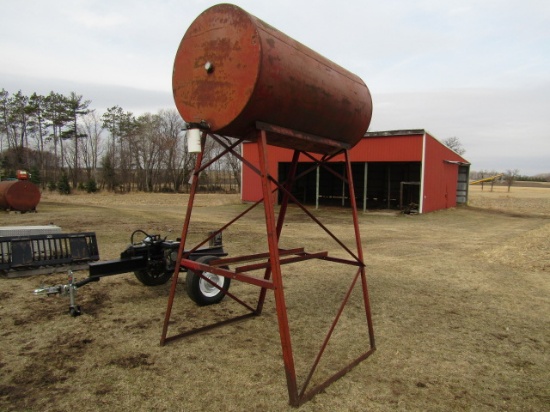 0743. 300 Gallon Fuel Barrel on Stand, No Hose