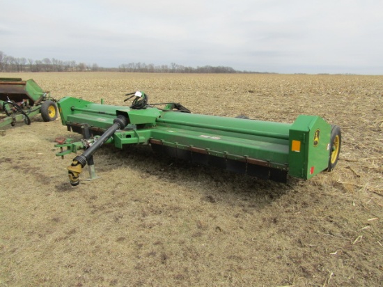 0751. John Deere Model 115 – 15 FT. Stalk Chopper, 4 Carrier Wheels, 1000 P