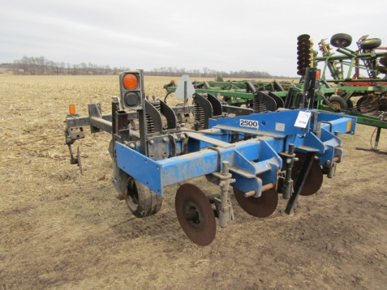 0756. DMI Model 2500 – 3 Shank Mounted Ripper, Rear Disc Levelers, SN# 7224