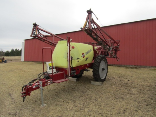 0762.  Nice Hardi Ranger 550 Gallon Pull Type Crop Sprayer, 45FT. Booms, 38