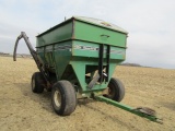 0749. Unverferth Model 325 Gravity Box, HD Unverferth 4 Wheel Wagon, Ext. P