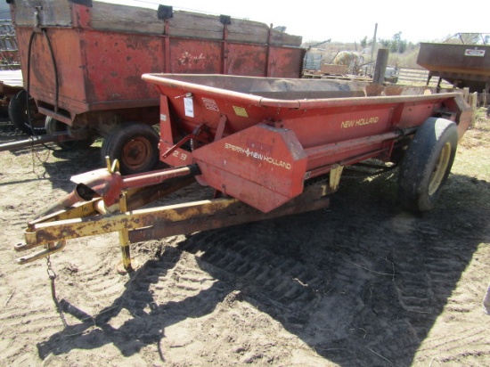 1308. NEW HOLLAND MODEL 320 SINGLE AXLE MANURE SPREADER