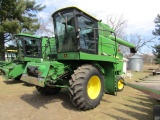 1341. 1979 JOHN DEERE MODEL 6620 DIESEL COMBINE, GEAR DRIVE, 24.5 X 32 TIRE
