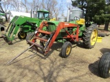 1349. 1970 JOHN DEERE MODEL 2520 GAS TRACTOR, DIFFERENTIAL LOCK, OPEN STATI