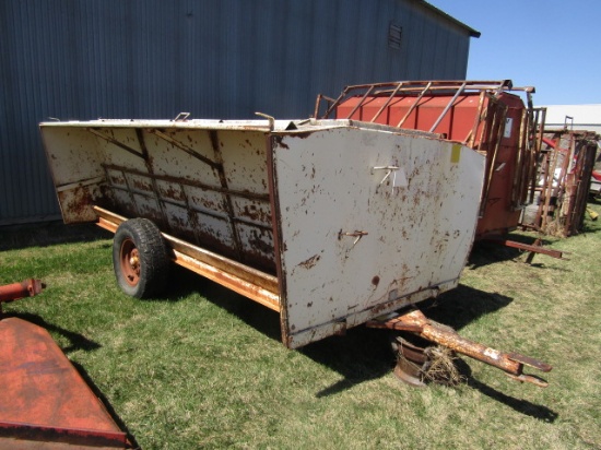 1358. Apache Approx 2 ton Creep Feeder on Transport Wheels