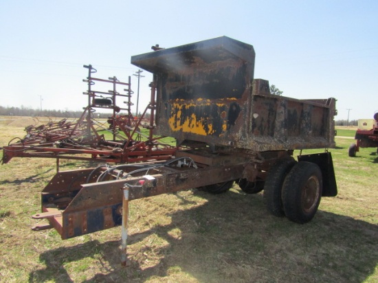 1375. Shop Built 7 FT. X 8 FT. Hydraulic Rock Trailer Made From - Gravel Tr