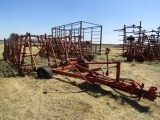 1380. Melroe # 420 45 FT. Harrow on Fold Back Cart