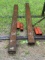 1471-A. SET OF HOMEMADE PALLET FORK EXTENSIONS, APPROX. 7’