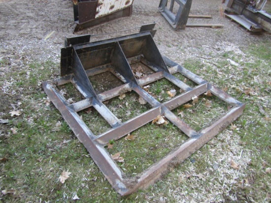 1469. SHOP BUILT SKID LOADER MOUNTED LAND LEVELER