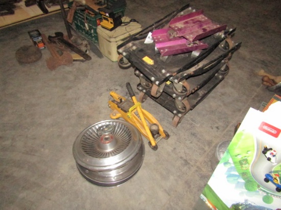1646. 4 CAR AND 2 MOTORCYCLE DOLLYS