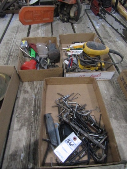 1660. (3) FLATS INC. ALLEN WRENCHES, MISC. TOOLS