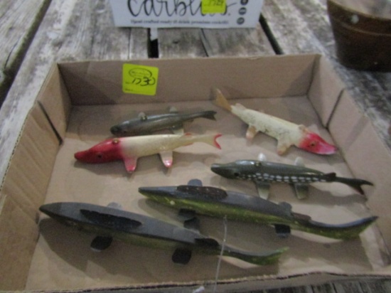 1730. DECOYS AND OLD REELS