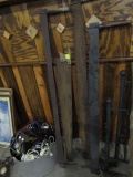 1604. TWO MAN AND CROSS CUT SAWS