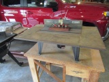 1842. CRAFTSMAN ROUTER WITH EXTRA BITS ON STAND