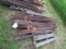 1613. (25) 6 FT. STEEL T POSTS, YOUR BID IS FOR THE ENTIRE LOT, ONE MONEY