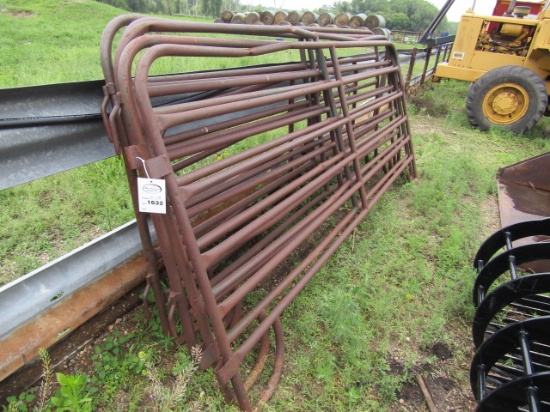 1632. (5) 12 FT. INTERLOCKING CORRAL PANELS, YOUR BID IS FOR THE ENTIRE LOT