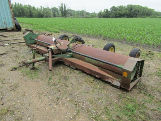 1638. JOHN DEERE MODEL 27 14 FT. STALK CHOPPER, 4 CARRIER WHEELS, JD HIGH P