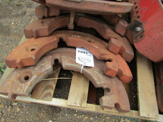 1693. (2) TWO PIECE IH WHEEL WEIGHTS, YOUR BID IS FOR THE ENTIRE LOT, ONE M