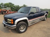 1648. 1995 GMC HD 2500 SLE 4 X 4 PICKUP, 350 GAS, EXTENDED CAB, LONG BOX, F