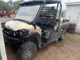1672. 2016 KAWASAKI EPS PRO FX 4 X 4 MULE SIDE X SIDE, MANUAL  DUMP BOX, SH