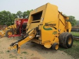 1686. VERMEER MODEL SUPER 605-M CORN STALK SPECIAL NET WRAP ROUND BALER, PU