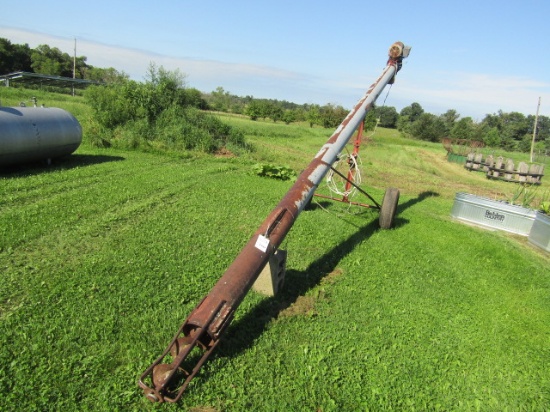 1727. BAZOOKA 8 INCH X 21 FT. PORTABLE AUGER WITH ELECTRIC MOTOR