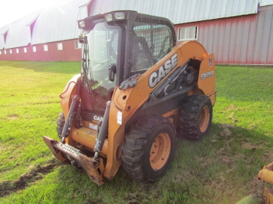 1885. 2012 CASE MODEL SV 250 DIESEL SKID STEER LOADER, POWER ATTACH BUCKET