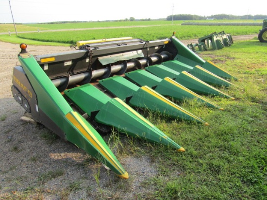 1888. 2008 DRAGO MODEL N6 TR 6 ROW-30 INCH CHOPPING CORN HEAD, POLY SNOUTS,