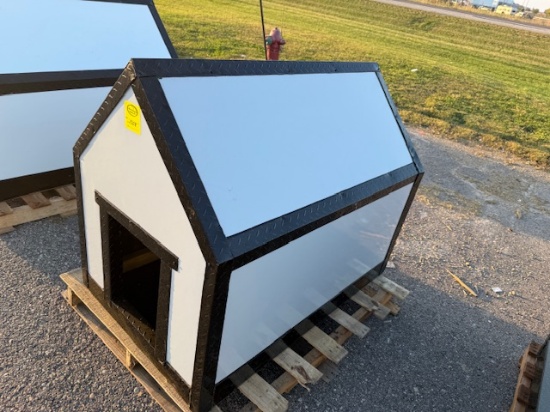1754. 30” X 49” Dog House, White in Color, Your Bid Plus Sales Tax