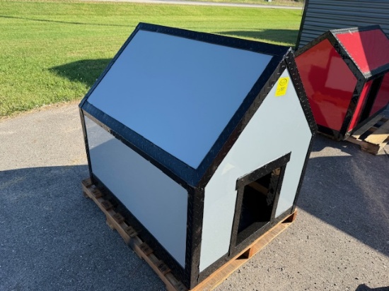 1755. 35” X 43” Dog House, Grey in Color, Your Bid Plus Sales Tax