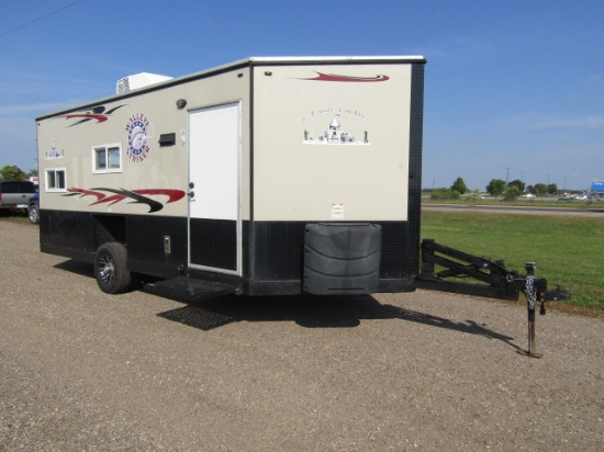 1776. 2018 8’ X 17’ V American Surplus Walleye Stryker Ice Castle Fish House