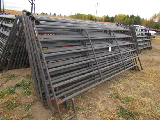 718. (10) PRIEFERT 12 FT. 6 RAIL CORRAL PANELS, 64” TALL, YOUR BID IS TIMES
