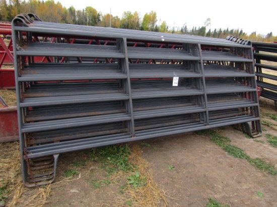 720. (10) PRIEFERT 12 FT. 6 RAIL CORRAL PANELS, 64” TALL, YOUR BID IS TIMES