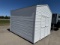 257. 10’ X 12’ Storage Sheds with Barn Doors. White In Color,