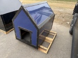 255. 31” X 49” Dog House, Blue in Color