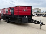 274. 2020 American Surplus Ice Castle Fish House 8’x18’ Trophy Hunter on Valley Single Axle  Frame,
