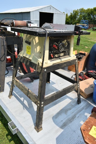 PRO TECH TABLE TOP TABLE SAW ON STAND