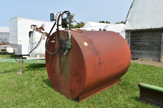 1000 GAL FUEL BARREL W/ GPI 110V PUMP