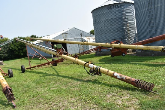 8" X 61' WESTFIELD AUGER, HYD LIFT, 10 HP ELECT MOTOR