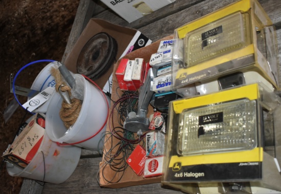 1988. Nose Lead, (2) Jd 4 X 6 Halogen Lights, Misc. Bearings