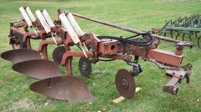 188. Ih Model 710 3 X 16 Inch Semi Mount Automatic Reset Plow With Coulters
