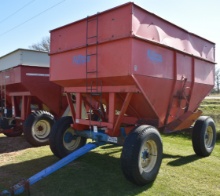 221. KILLBROS MODEL 385 GRAVITY BOX, EXTENSIONS, ACCESS LADDER, ON KILLBROS