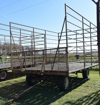 241. Harms 10’ X 16’ Steel Bale Throw Rack, Tip Down Front On Harms HD Four